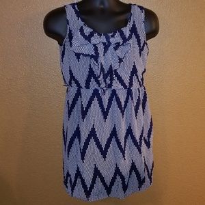 Blue and White Dress